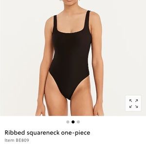 NWT Jcrew ribbed square neck one price swimsuit